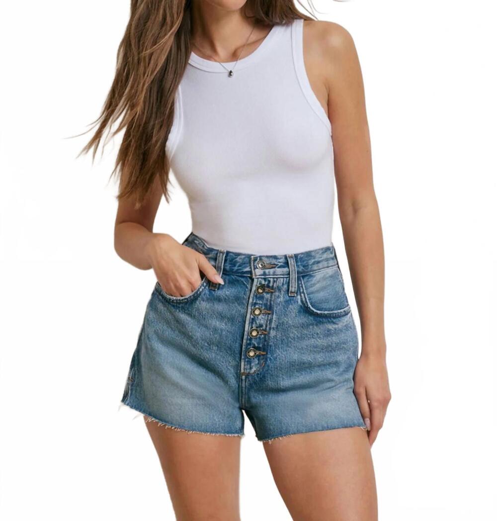 NEW FAVORITE DAUGHTER caroline high rise short in blue